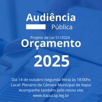 Audiência Pública Orçamento 2025